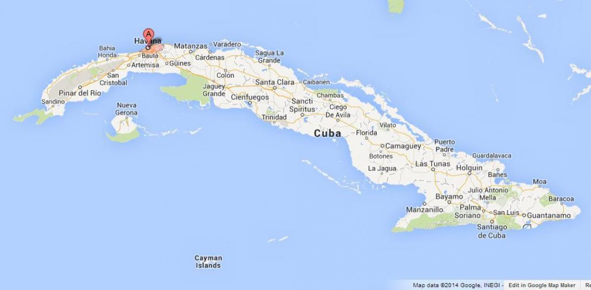 kort af Havana heimi